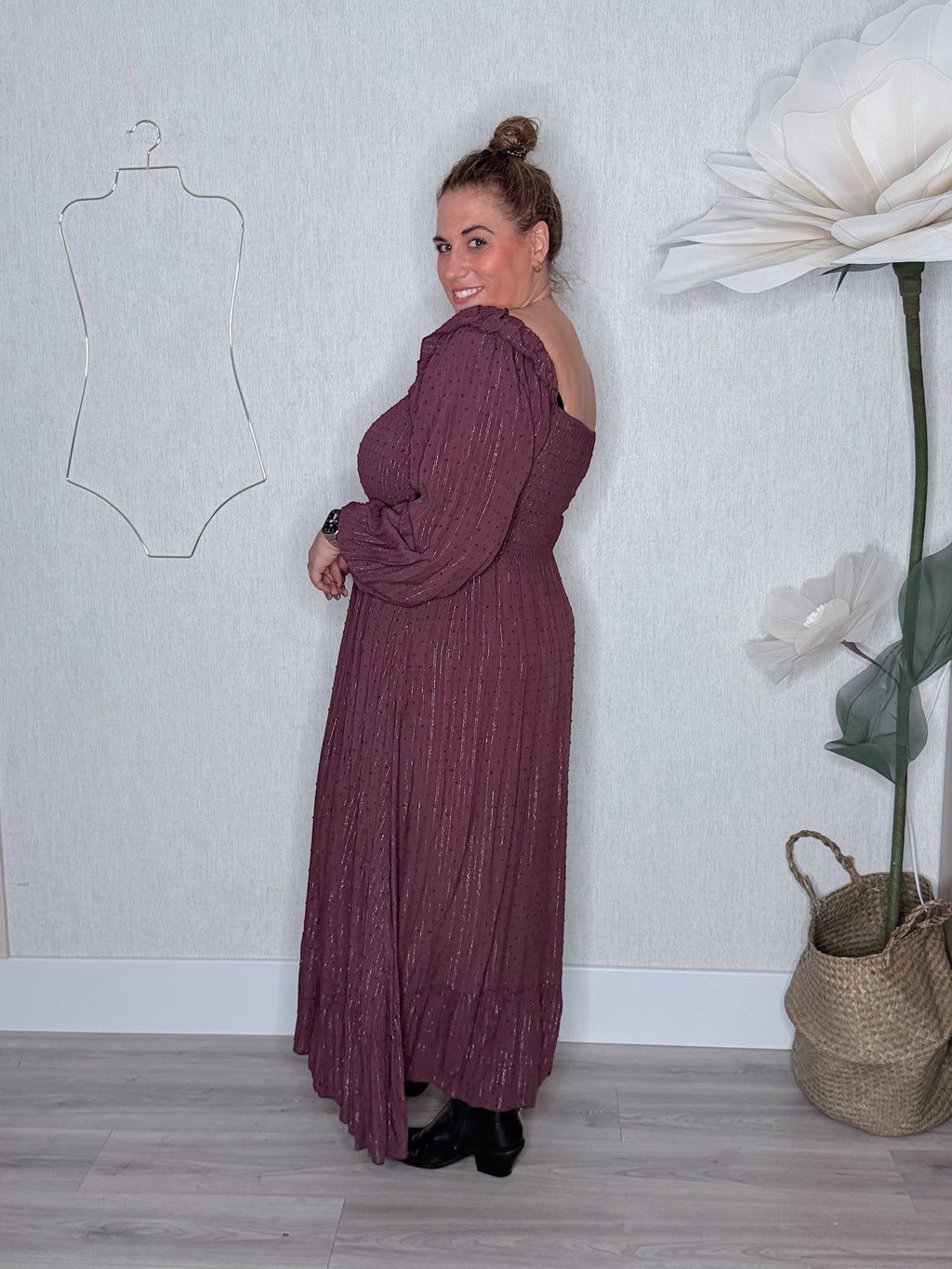 Vestido Boho plumeti