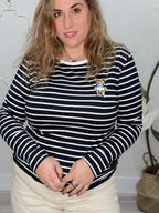 Camiseta teddy marinera