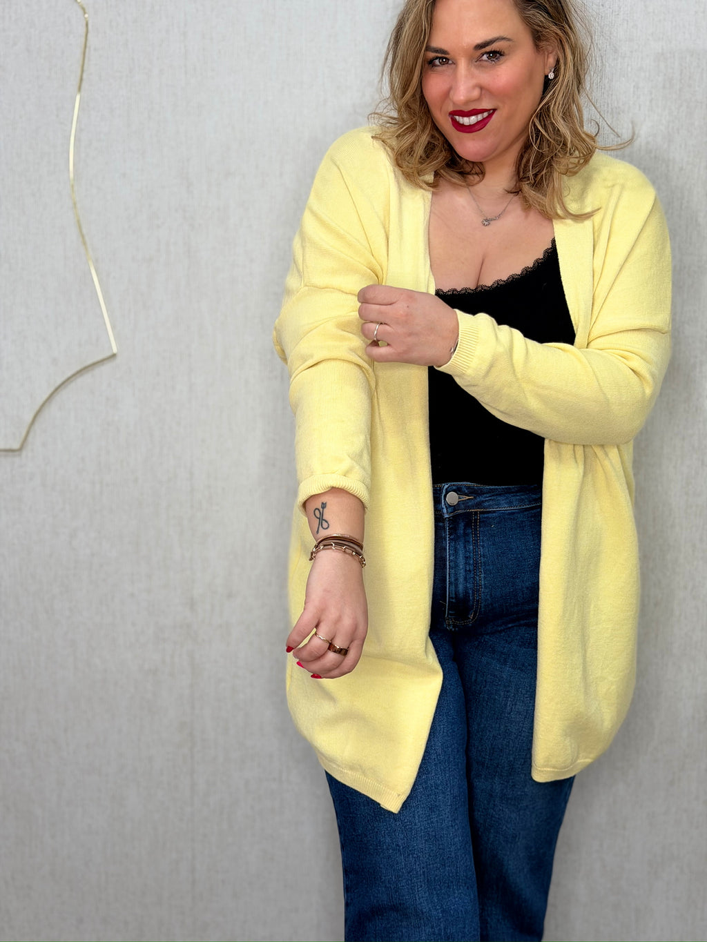 Cárdigan sorbete de limón