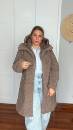 Abrigo peludo 2 en 1