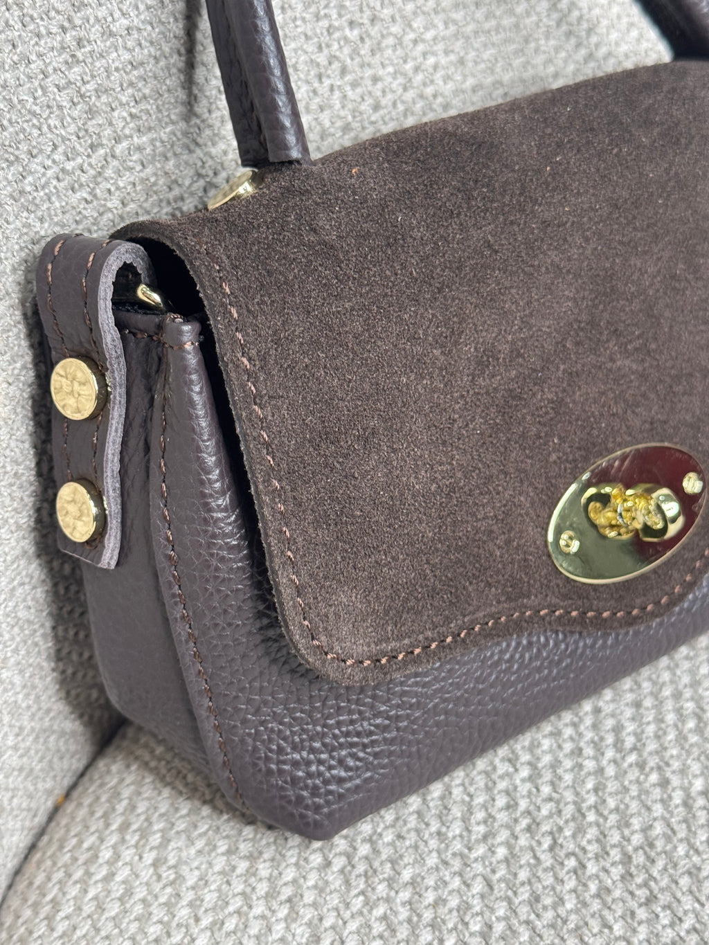 Bolsito combinado piel