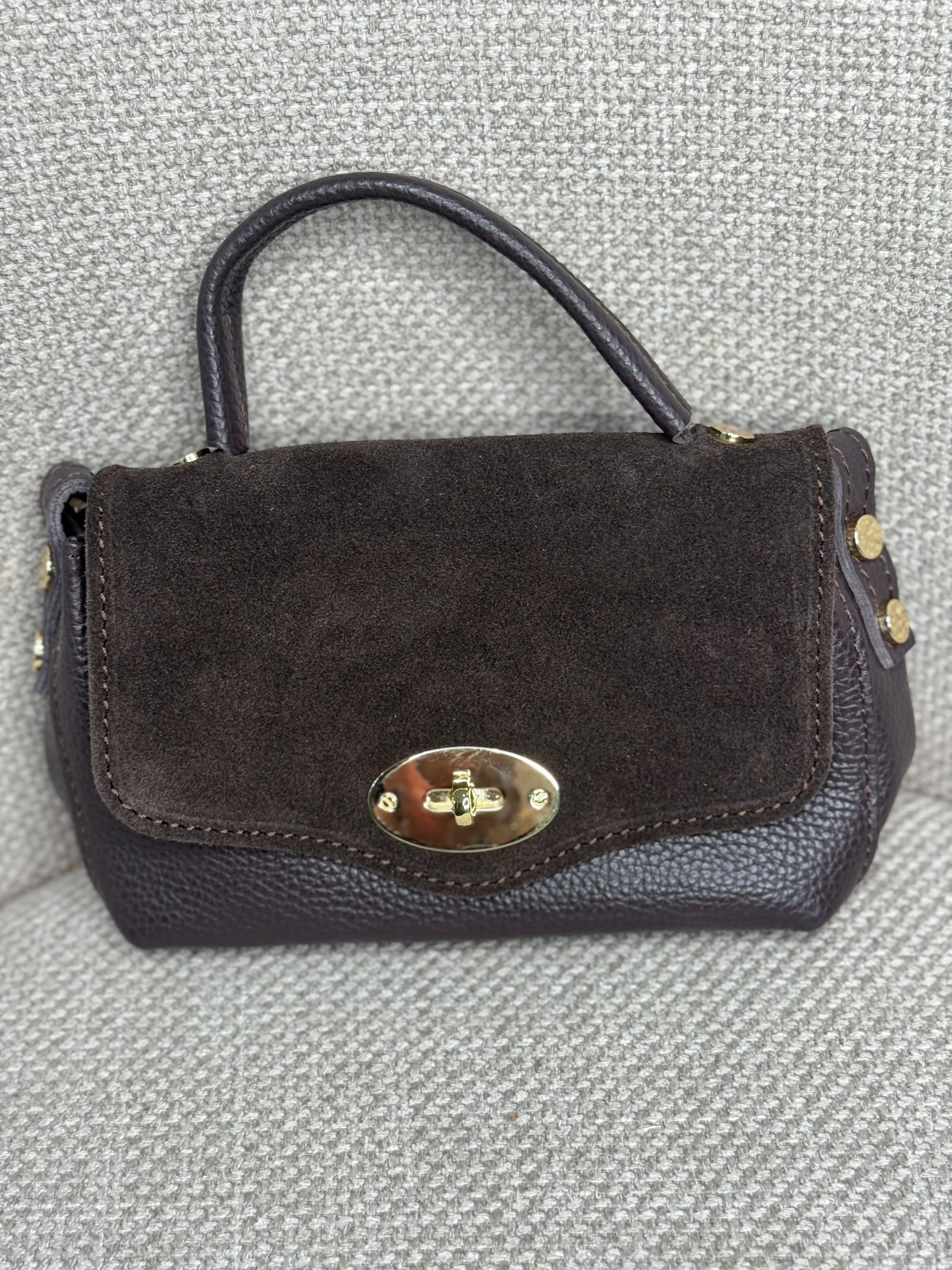 Bolsito combinado piel