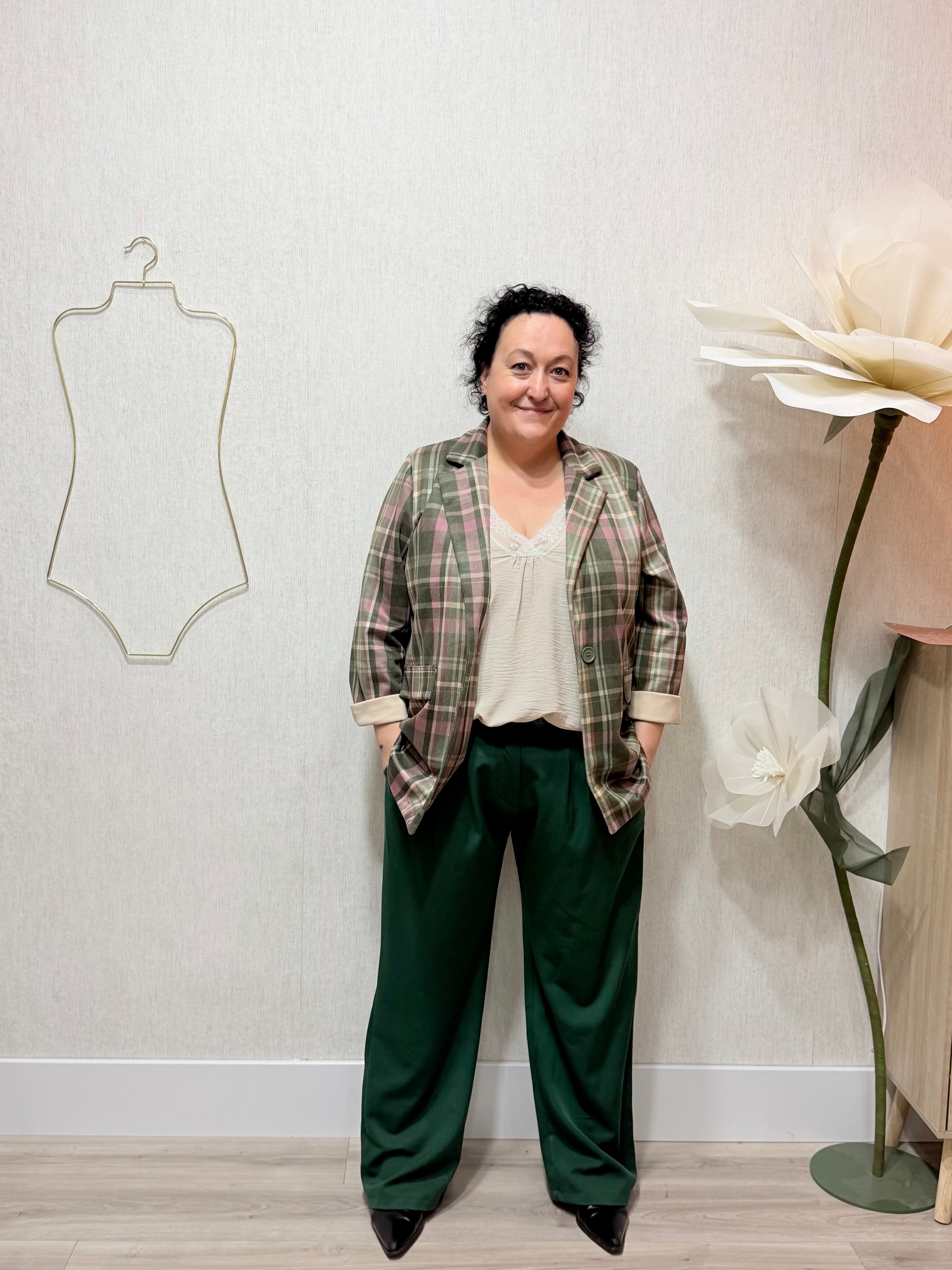 Pantalones Cambridge pinzas (Plus Size)