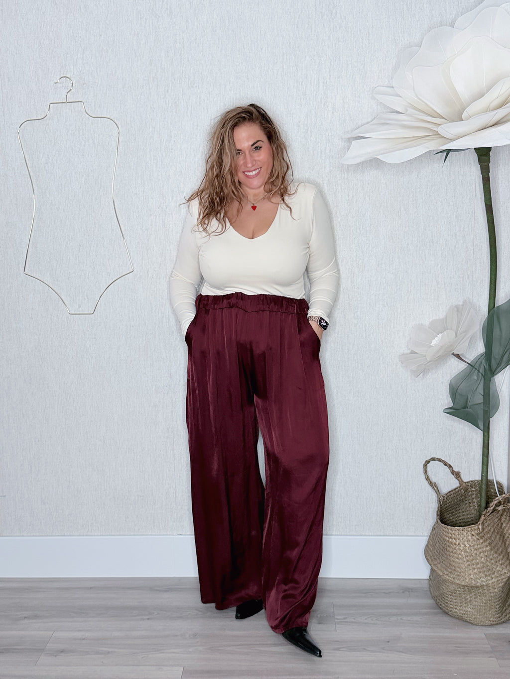 Pantalón Duna raso (Plus Size)
