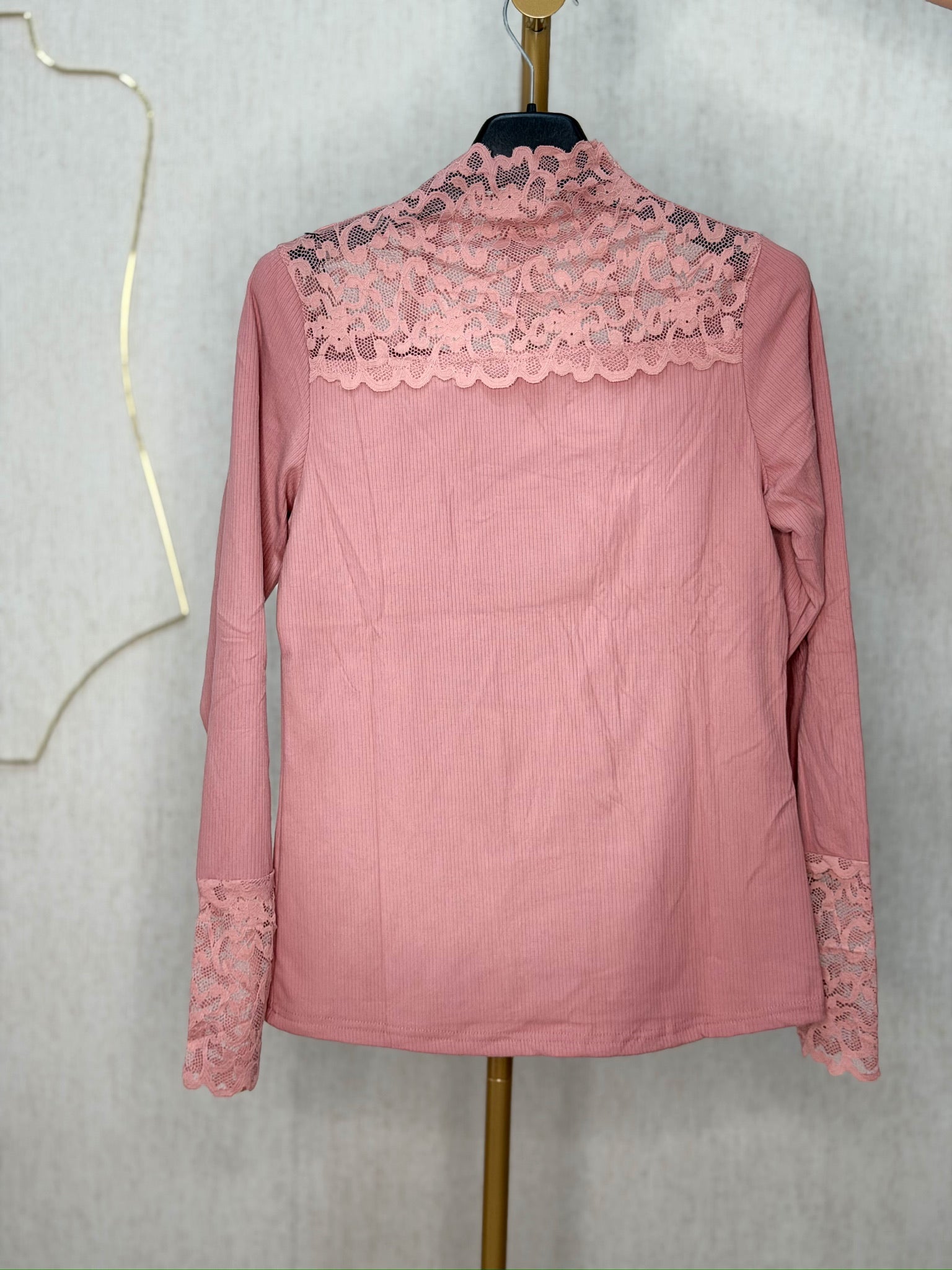 Camiseta térmica encaje