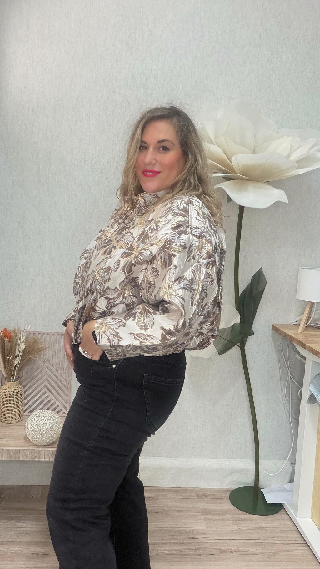 Bomber metalizada Hojas